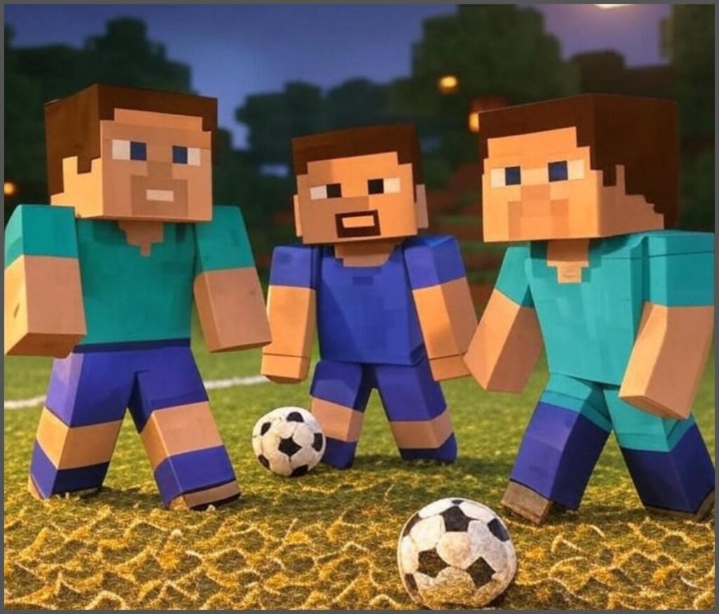 Minecraft Game Characters Playing Scene With Benefit Of Choosing Minecraft Dedicated Server