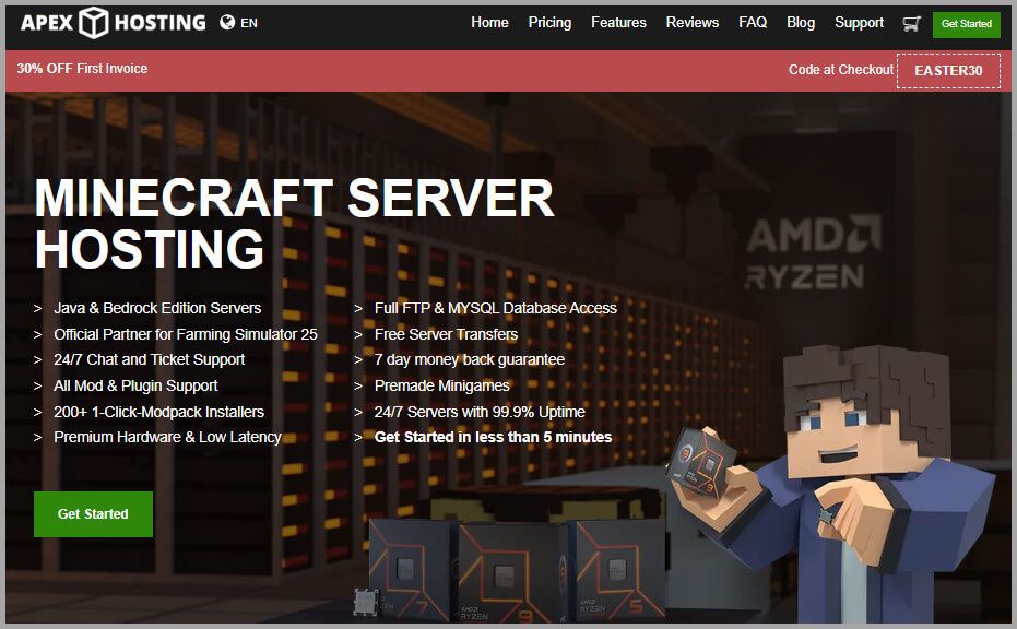 APEXMINECRAFTHOSTING Is The Best Minecraft Dedicated Server Hosting in Los Angeles